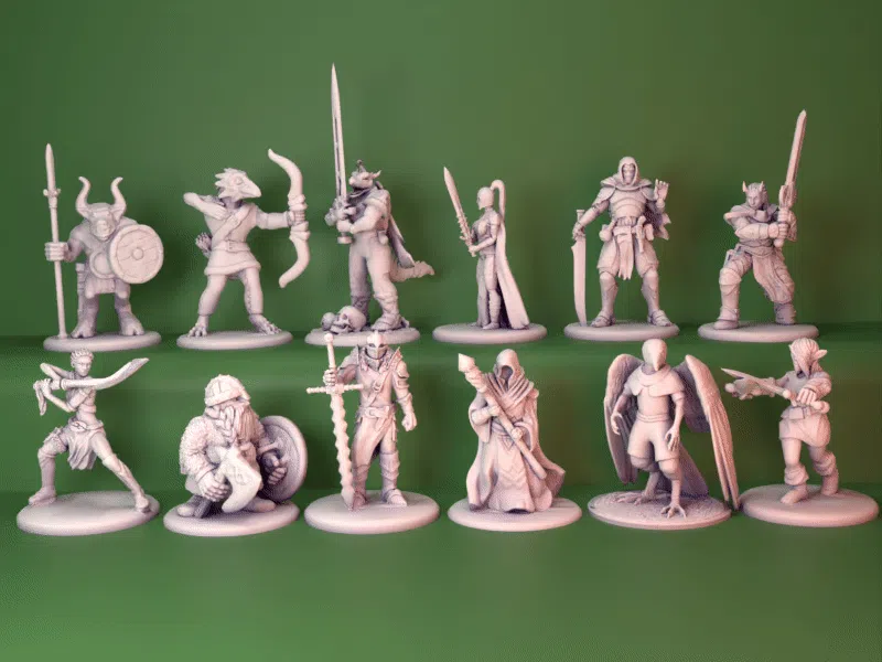 D&D Player Character Miniatures