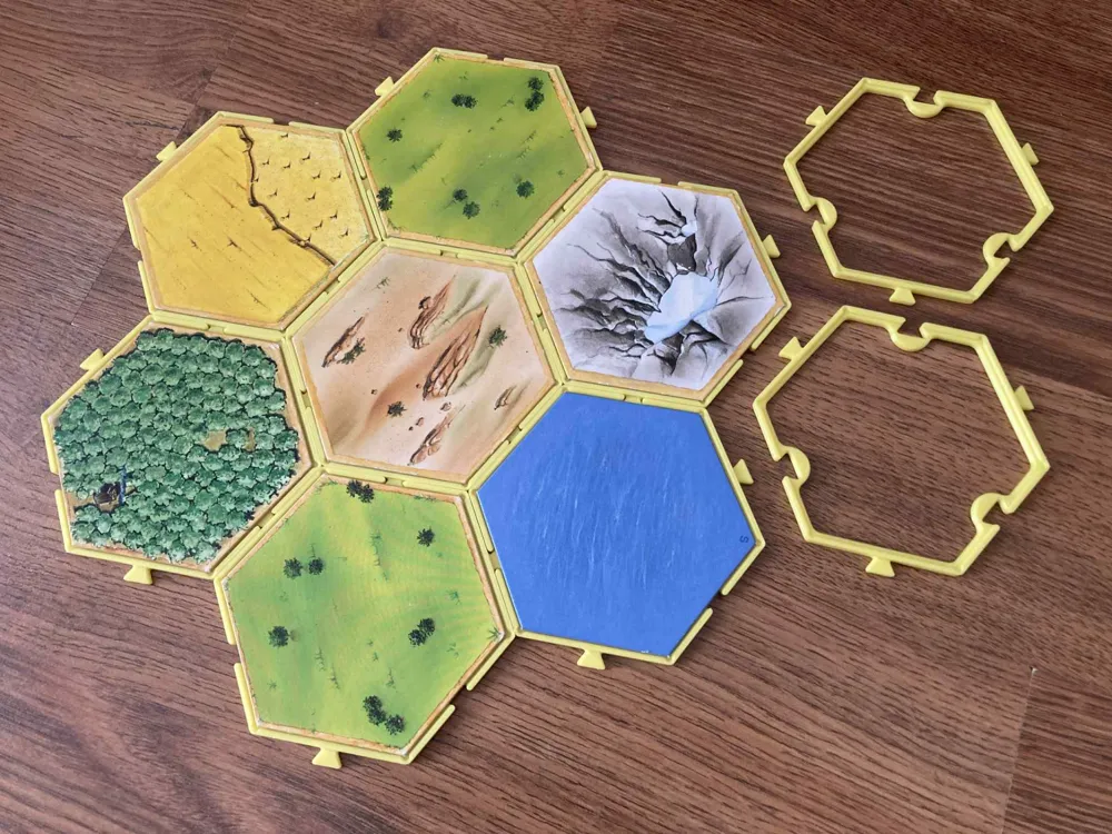 Catan Hex Tile Lock Grid (20 pcs)