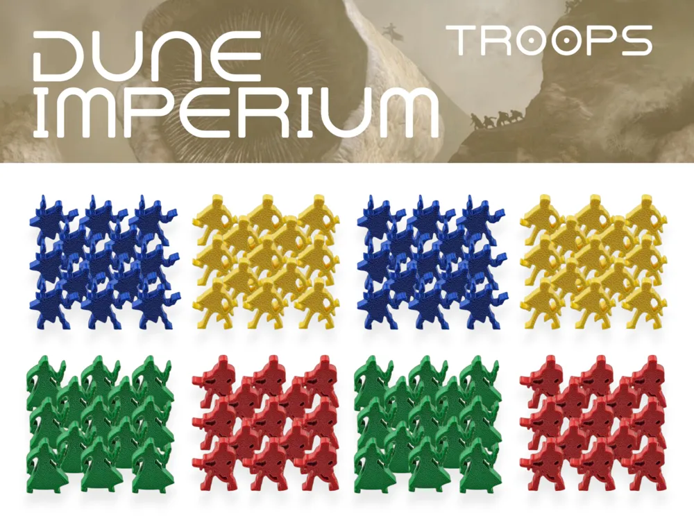 Dune: Imperium 3D Troops Upgrade (64 pcs)