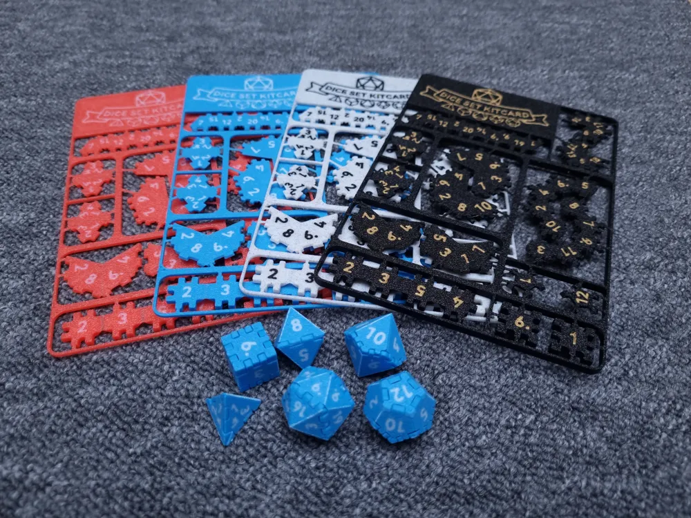 Full Dice Set Kit with Card (DIY)