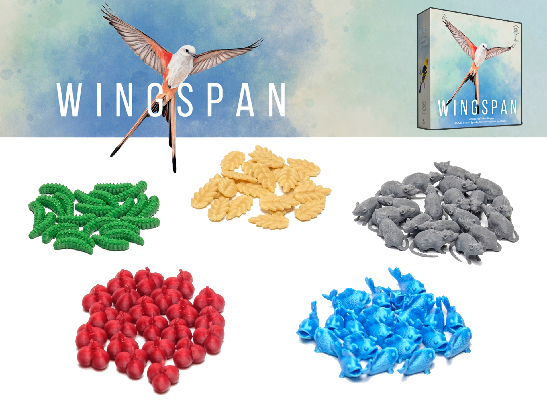 Wingspan 3D Food Tokens